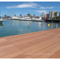 Decking creux composé qui respecte l&#39;environnement pour le plancher décoré extérieur (130 * 25mm)